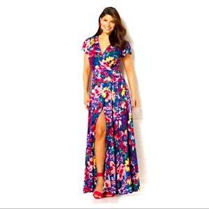 Allison Floral Wrap Dress - Eva Mendes